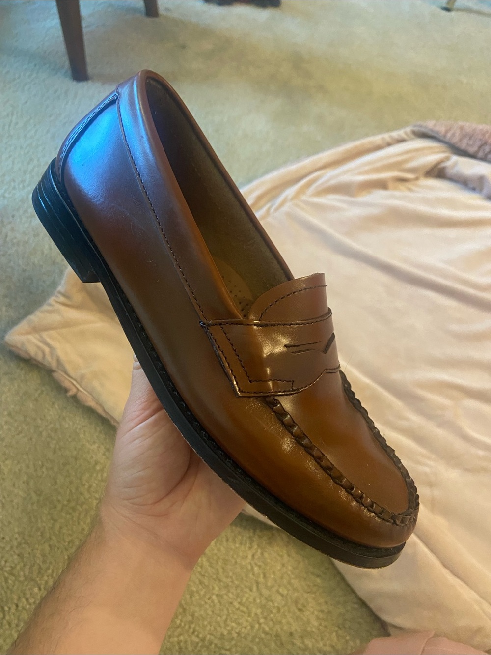 G.H. Bass Women’s Willa Flat Strap Weejuns Loafer in Cognac - Picture 8 of 8
